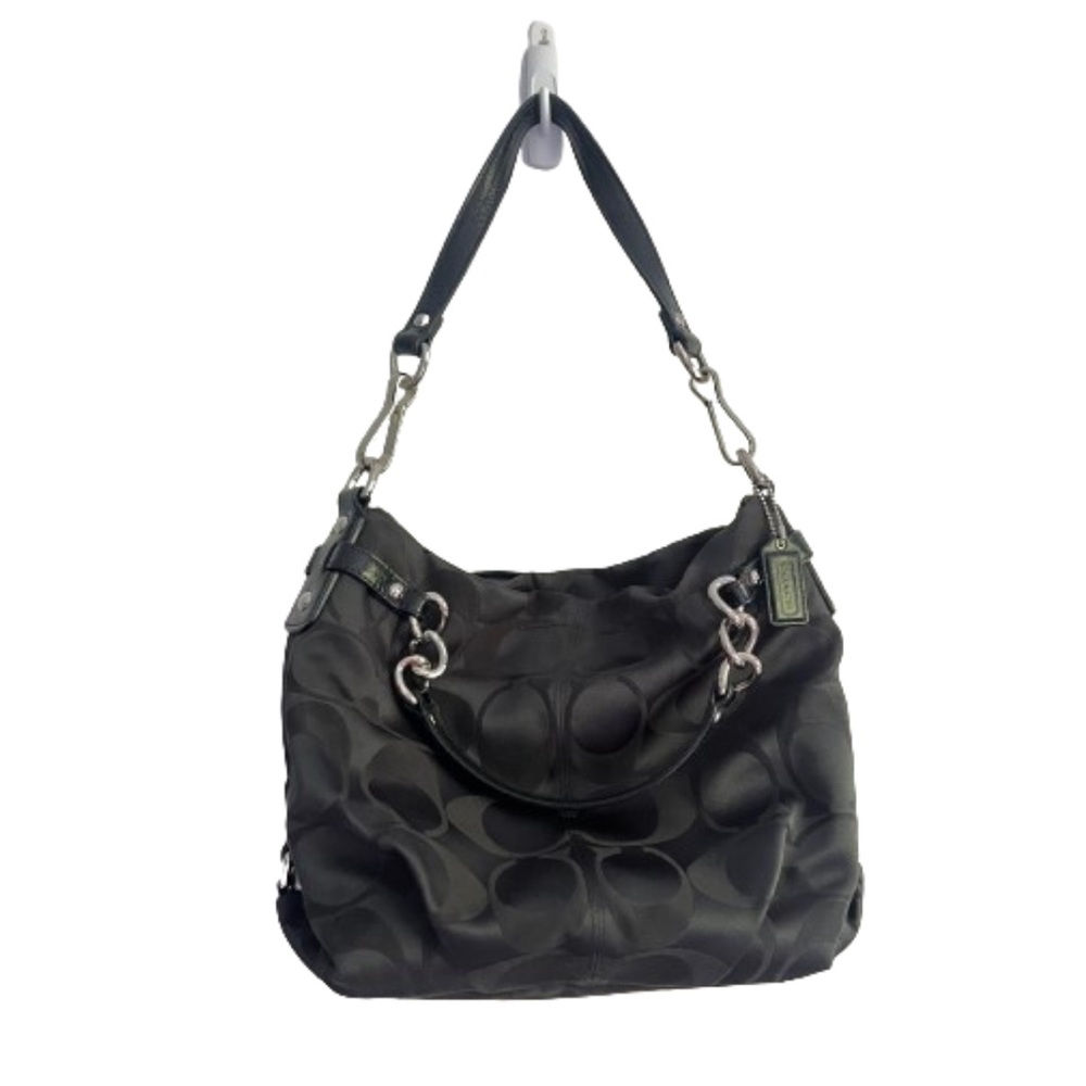 Brooke Signature Sateen Satchel Shoulder Bag Black